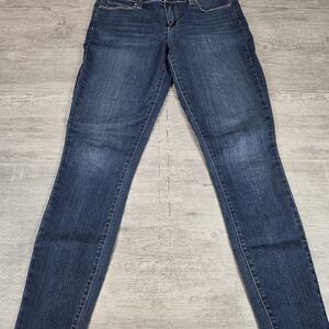 PAIGE Blue Skinny Jeans Size 28 Dark Wash Stretch Denim Women’s Premium